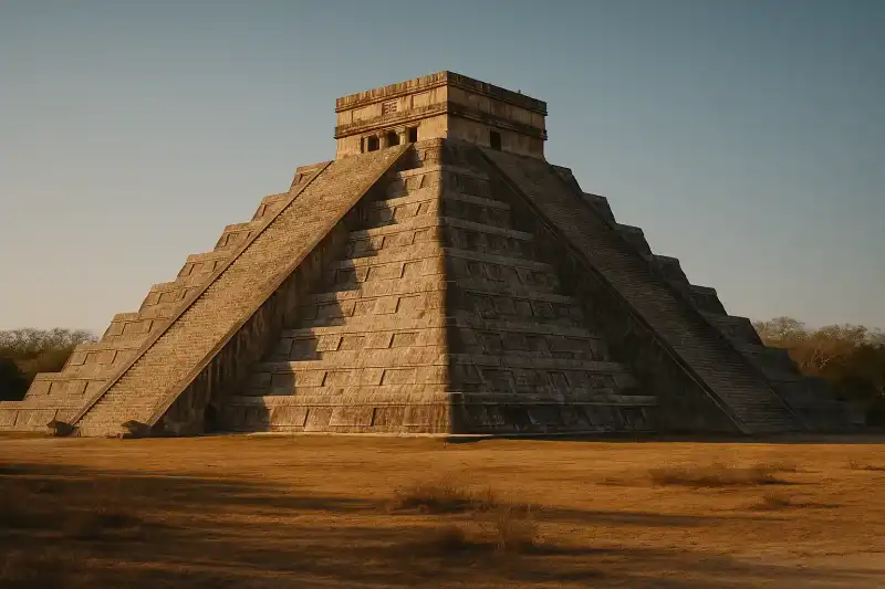 El Castillo pyramid at Chichen Itza in Mexico