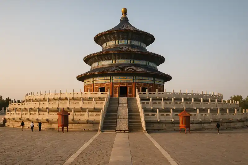 The Hall of Prayer for Good Harvests at the Temple of Heaven in Beijing, China