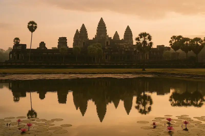 Angkor Wat at dawn, Cambodia