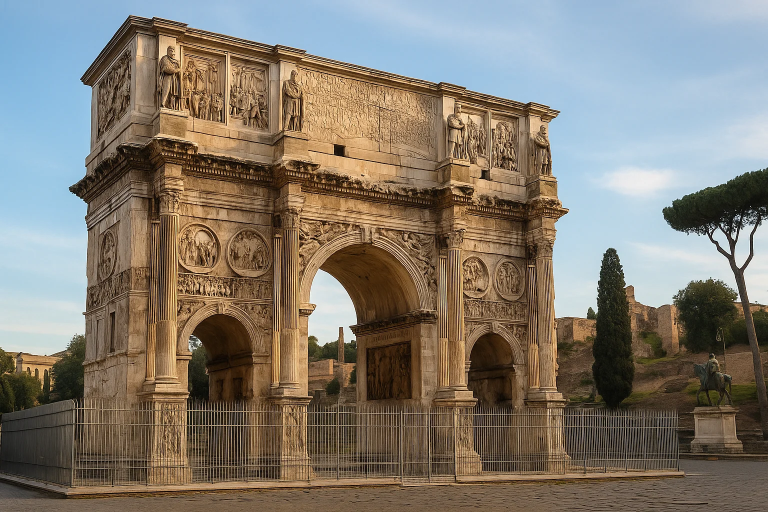 Arch of Constantine Rome in Italy