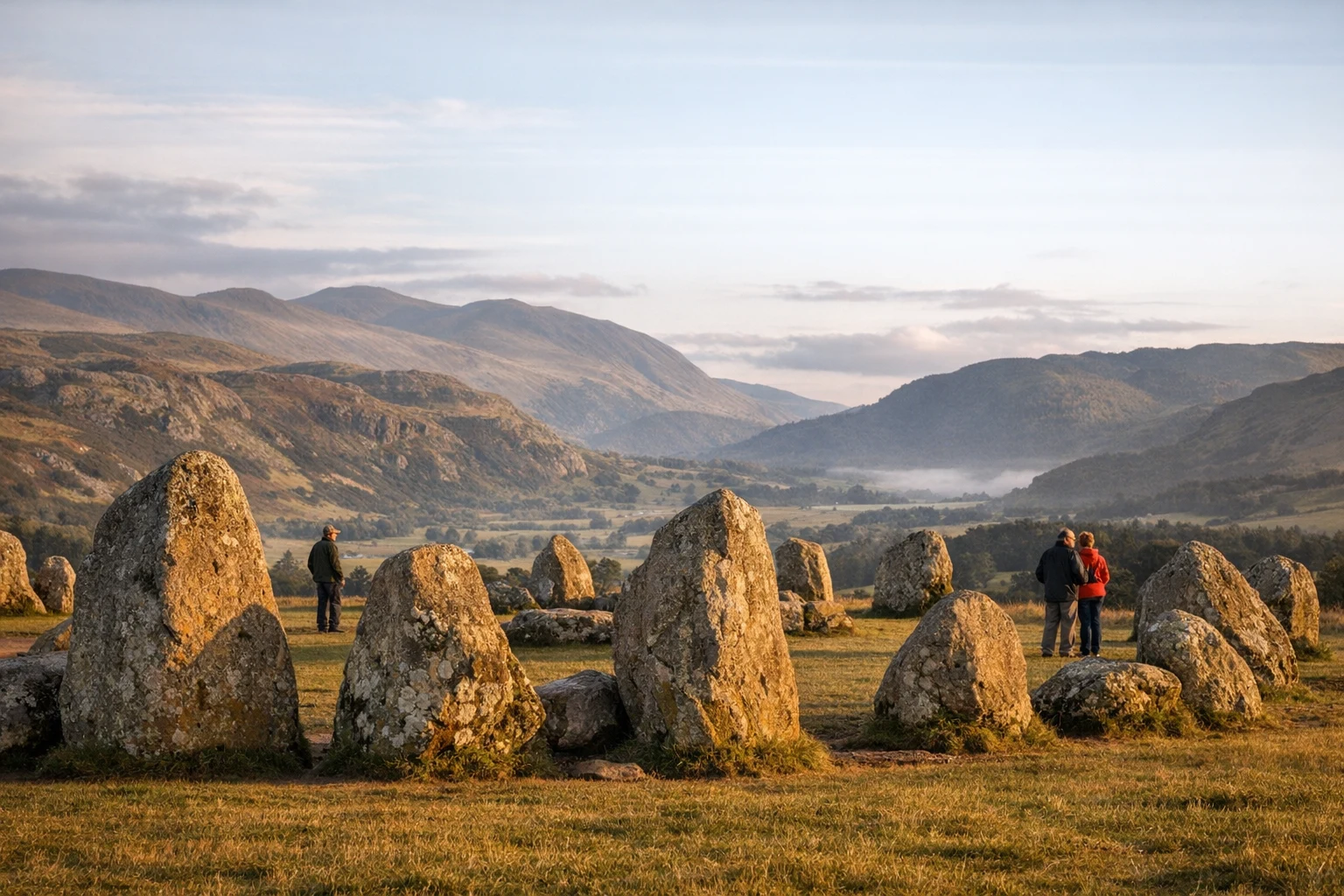 Castlerigg Stone Circle set among hills in Cumbria, United Kingdom