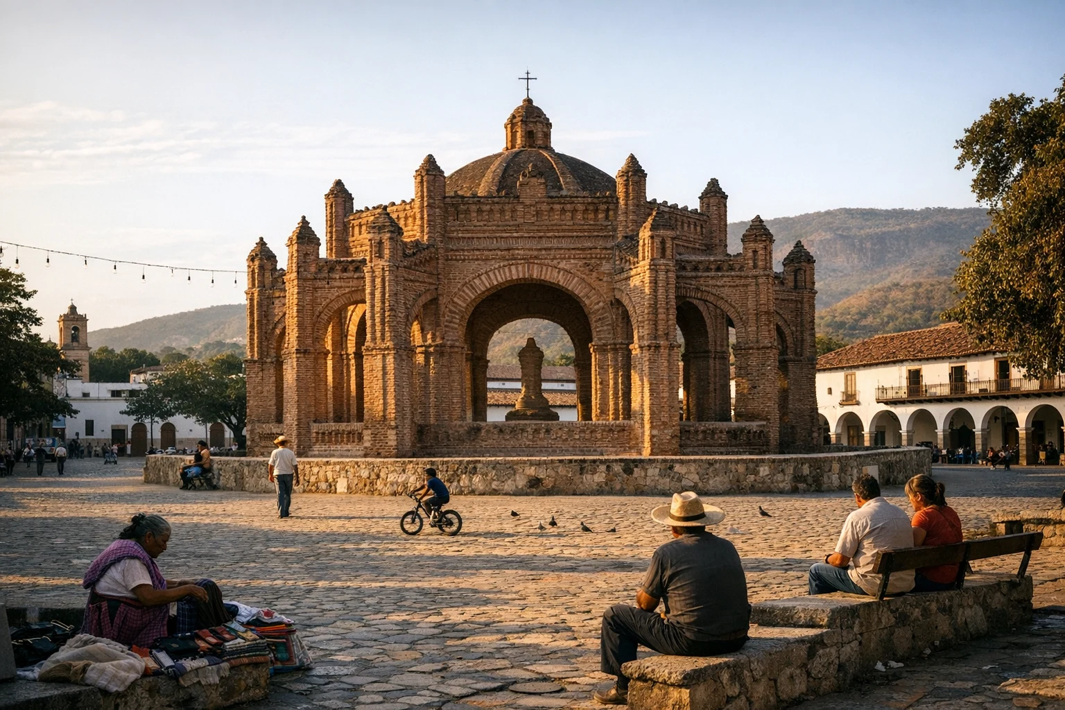 Archaeological remains at Chiapa de Corzo in Chiapas, Mexico