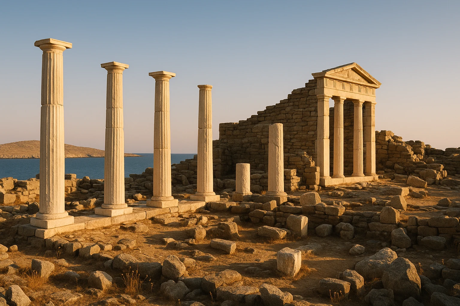Delos sacred island sanctuary