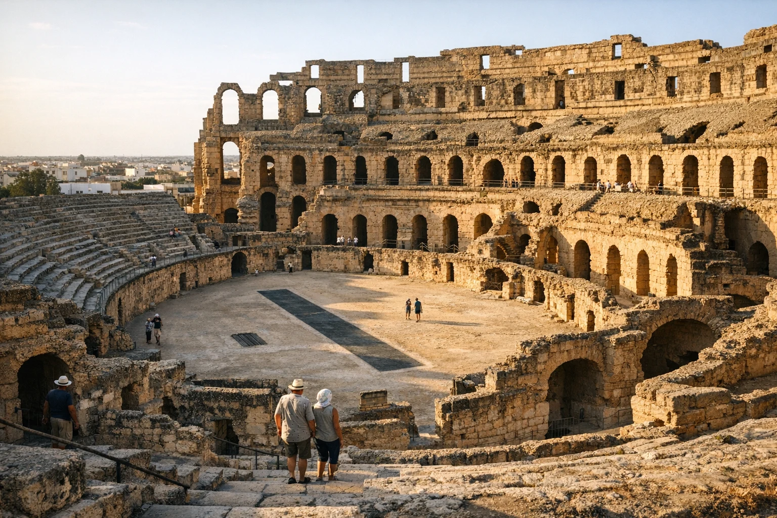 El Djem Amphitheater, the grand Roman arena in the heart of Tunisia