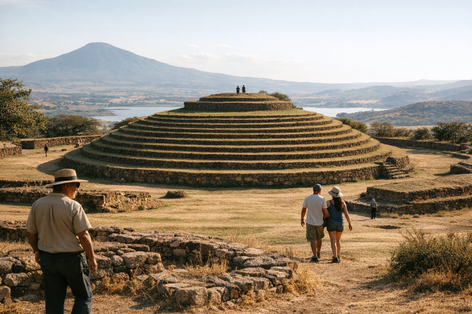 The circular pyramids and archaeological landscape of Guachimontones in Jalisco, Mexico