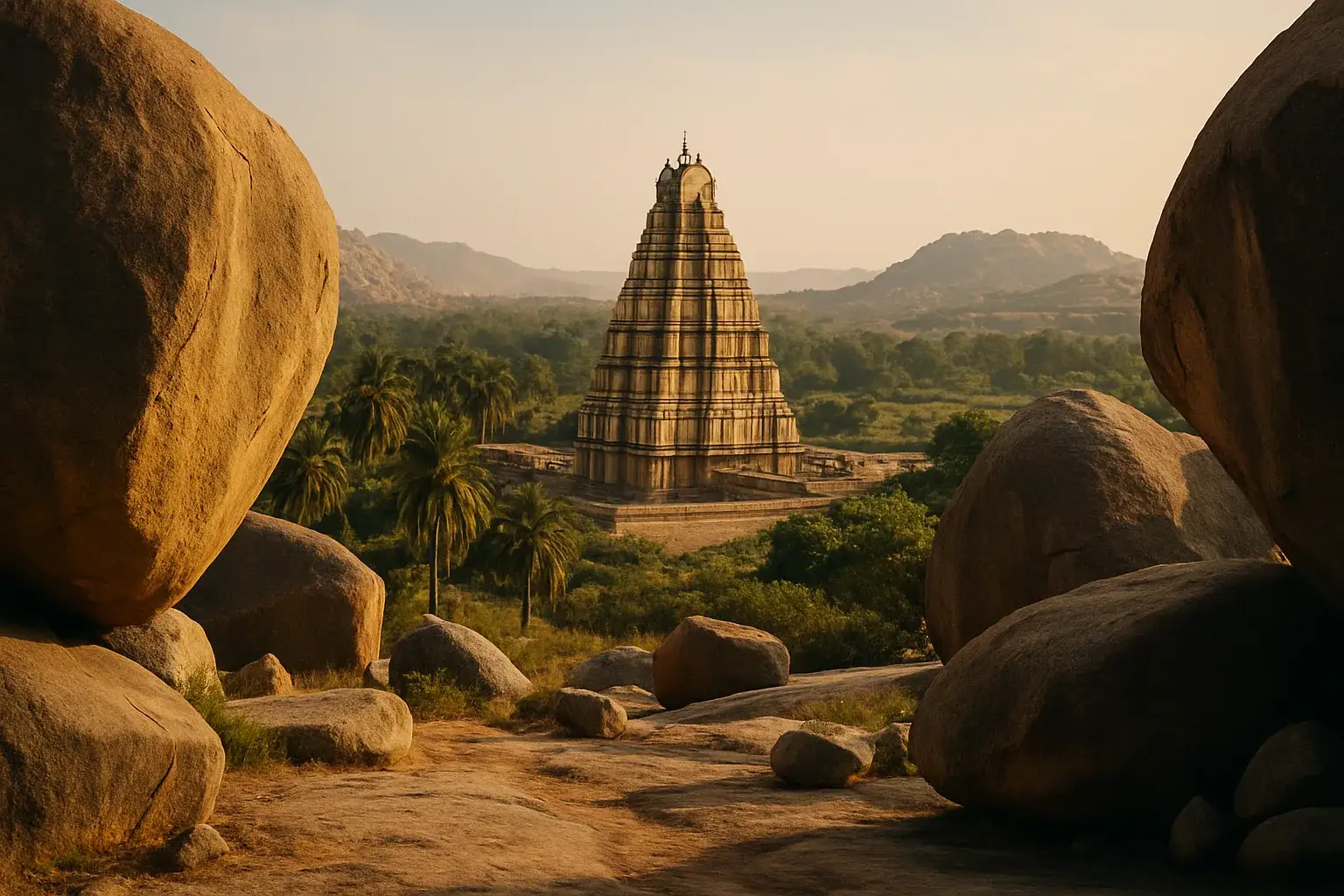 Virupaksha Temple at Hampi, Karnataka, India