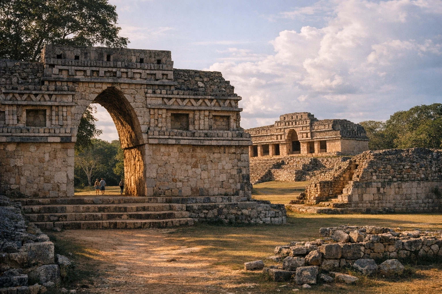 The famous stone arch and Maya ruins at Labná in Yucatán, Mexico